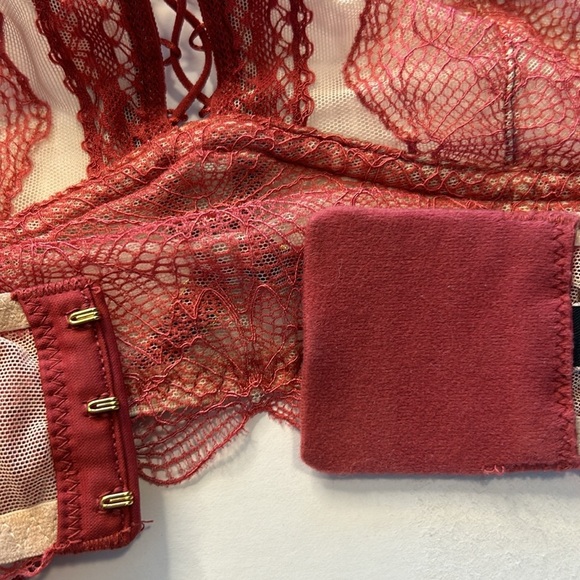 Victoria’s‎ Secret Very Sexy High Neck Corset Lace Up Racerback Bralette Bra XS - Picture 17 of 17